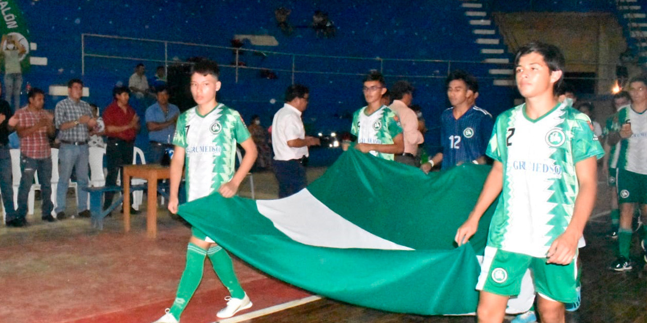 Jugadores de la selección de futsal de Beni. (Foto: tomada de la palabra de Beni)