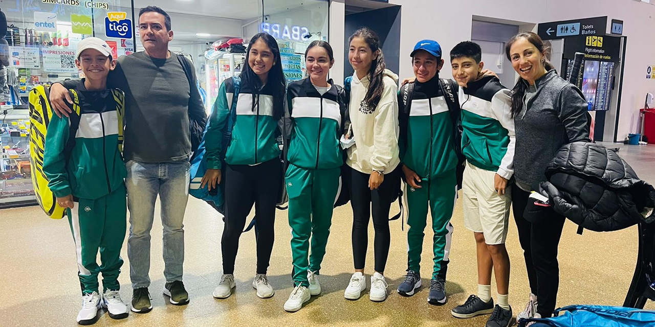 Tenistas bolivianos que buscarán clasificar al torneo de Wimbledon. (Foto: Marcelo Velaverde)