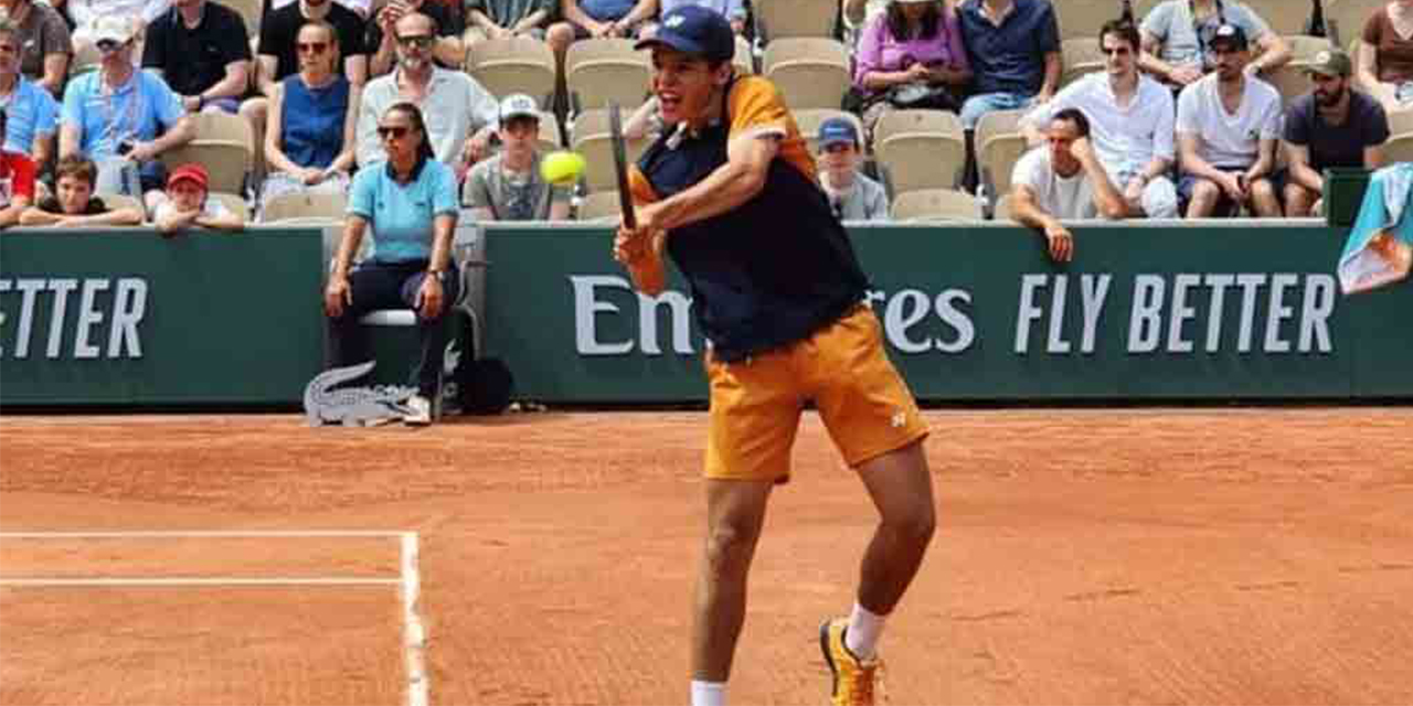 Boliviano Juan Carlos Prado, subcampeón juvenil del Roland Garros