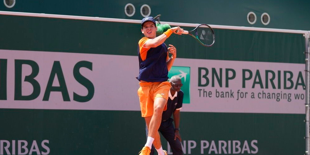 Juan Carlos Prado va por la corona del Roland Garros de Tenis. Foto: Familia Prado