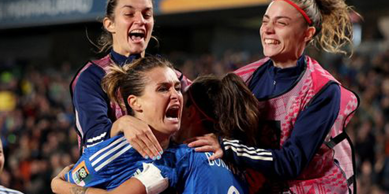 El grito de gol de las italianas. | Foto: FIFA Women's World Cup 