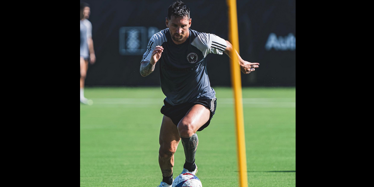 Messi en su primer entrenamiento en el Inter Miami CF