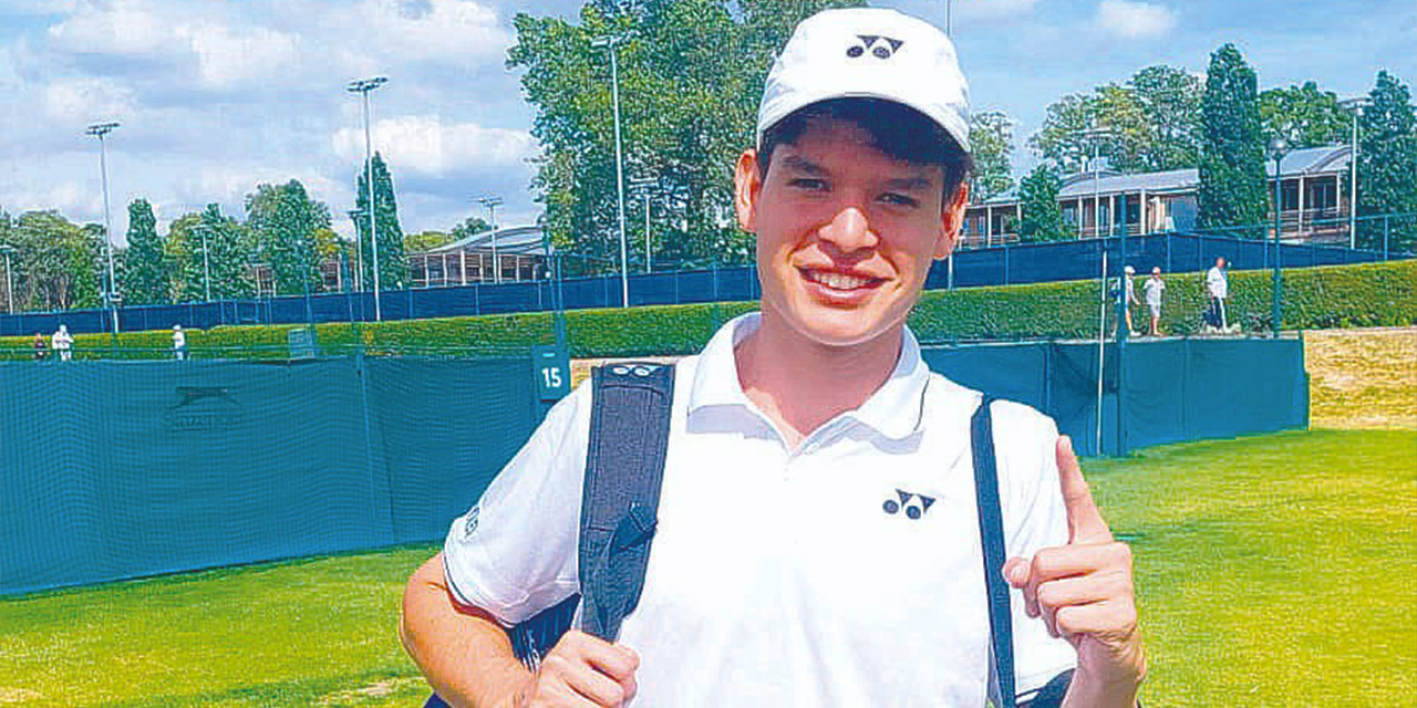 El tenista juvenil boliviano Juan Carlos Prado hará historia y será el número uno del mundo. Foto: Familia Prado