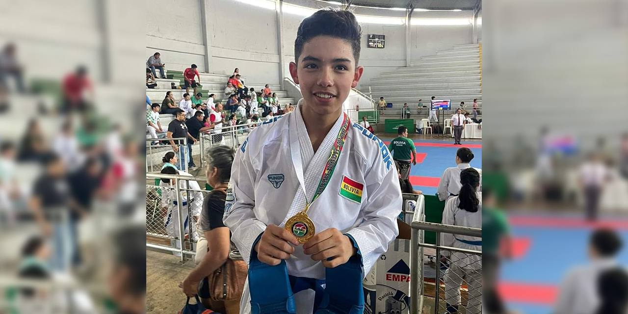 El karateca Leonardo Vargas logró la primera presea en el Panamericano.