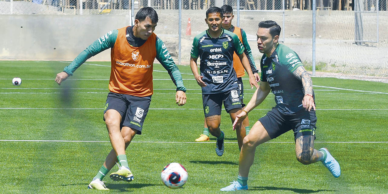 El equipo nacional comenzó a trabajar en la parte futbolística. | Foto: APG