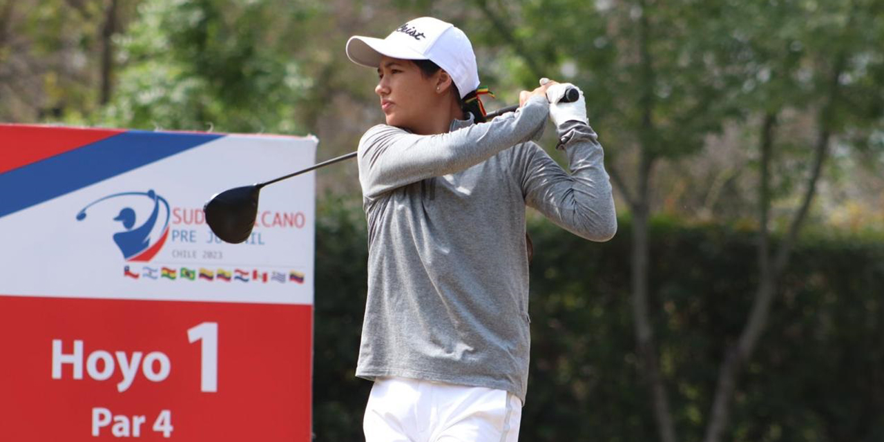 La golfista Florencia Cuéllar fue la mejor boliviana en el campeonato sudamericano.