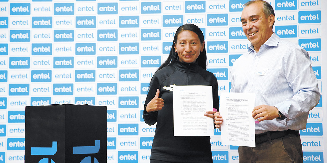 Jhoselyn Camargo es atleta Entel. | Foto: Entel