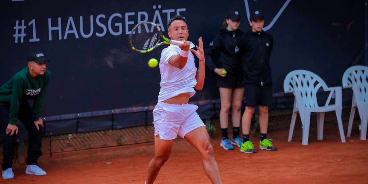 El tenista nacional Hugo Dellien volvió con una victoria en el Open de Córdoba. Foto: Hugo Dellien