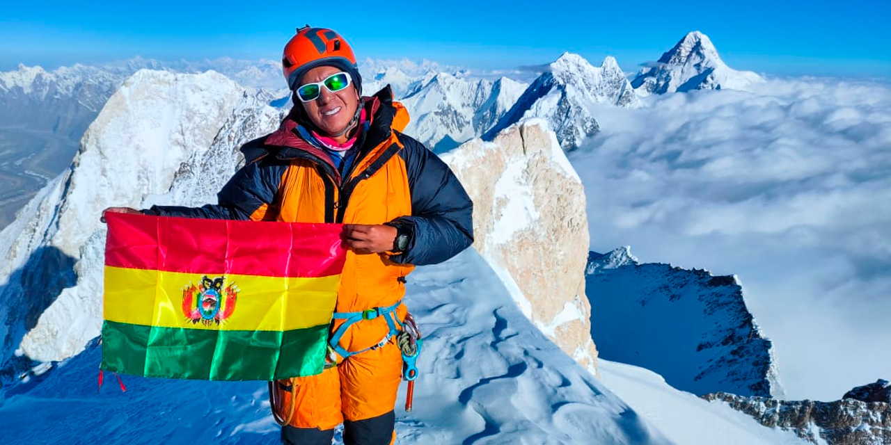 El alpinista boliviano Hugo Ayaviri. Foto: MSyD.