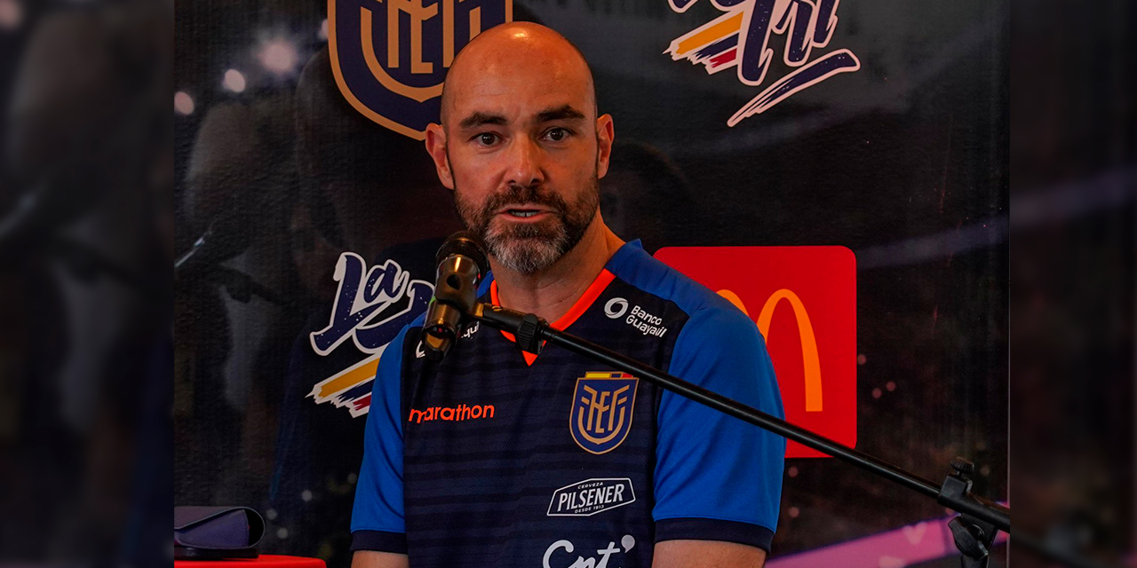 Félix Sánchez, técnico de la selección ecuatoriana. Foto:  LA ‘TRI’