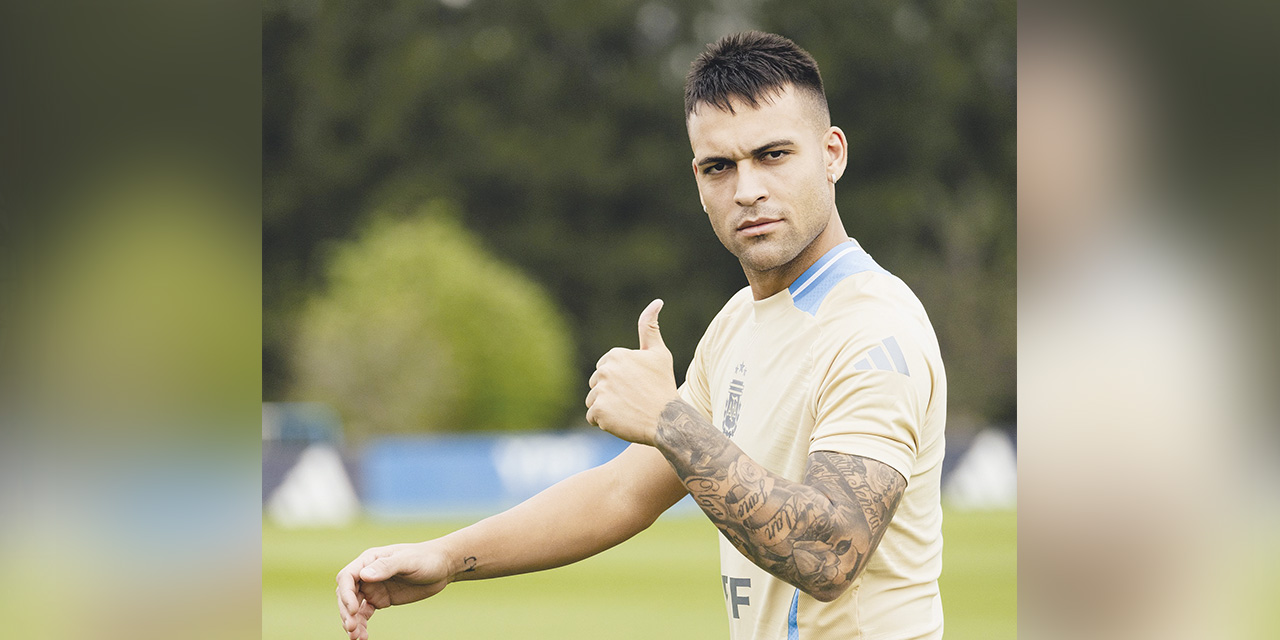 La confianza de Lautaro Martínez, delantero del seleccionado argentino. | Fotos: @Argentina