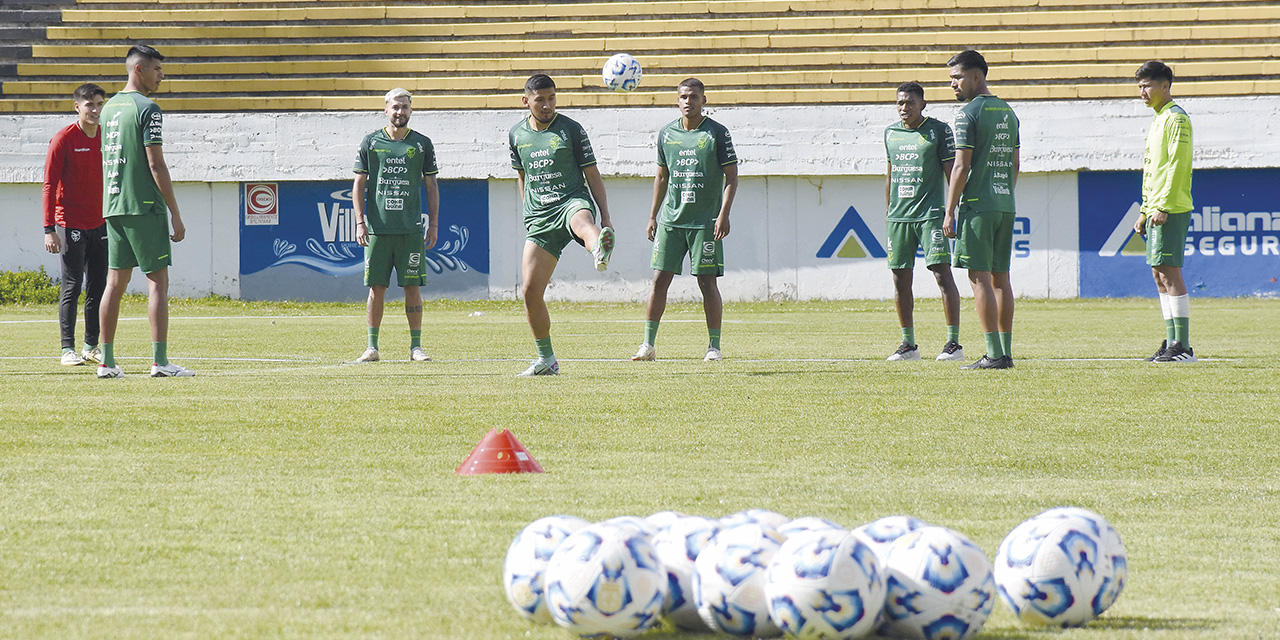 La Verde se entrenará en La Paz para los próximos partidos de las eliminatorias. | Foto: APG