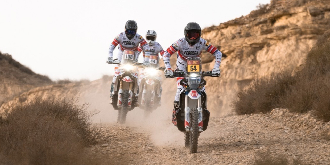 El boliviano Daniel Nosiglia piloteará la moto No. 54 en el Rally Dakar. Foto: PRENSA NOSIGLIA