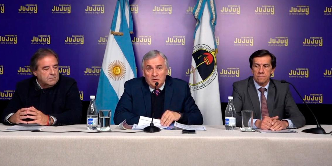 El gobernador de la provincia argentina de Jujuy, Gerardo Morales. (Foto: Captura)