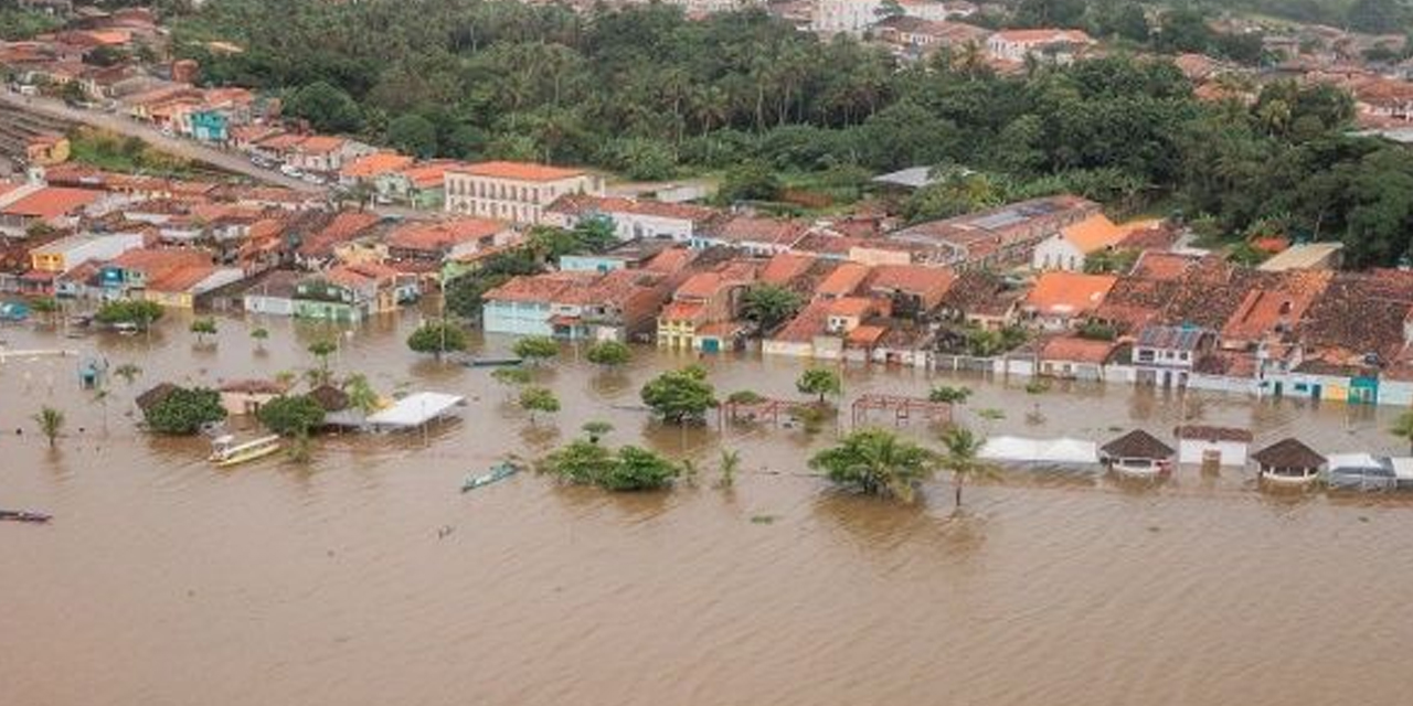 Las casas que fueron afectadas por las inundaciones.