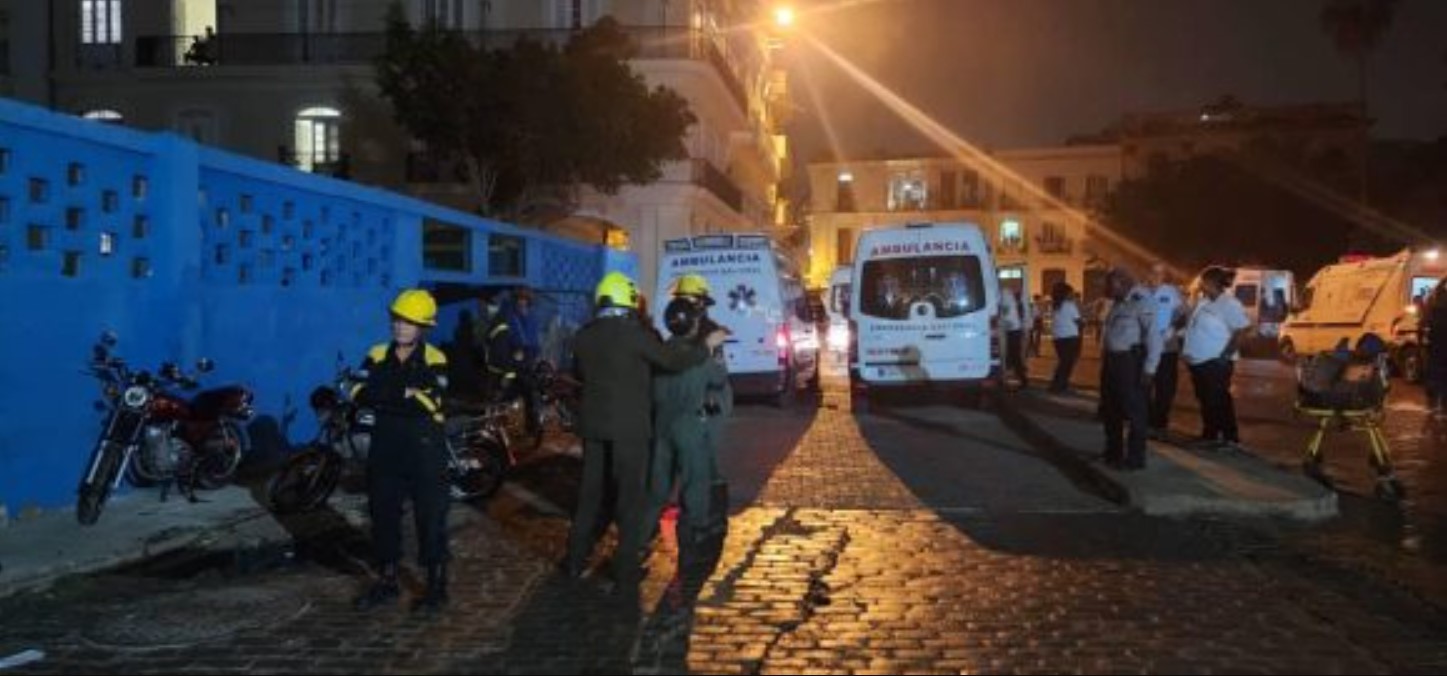 Reportan derrumbe de edificio en La Habana, Cuba