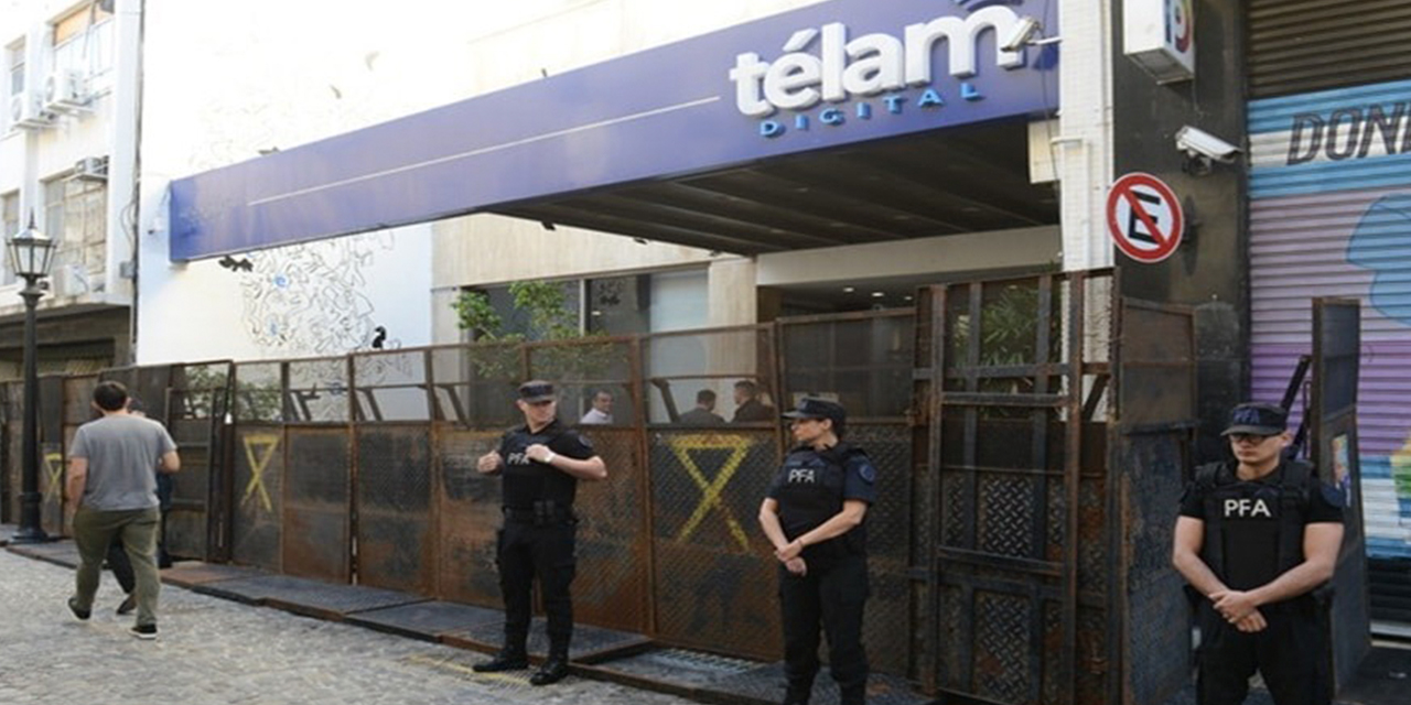 Milei había adelantado ante el Congreso que su gestión “va a cerrar” la agencia pública de noticias Télam. Foto: RRSS