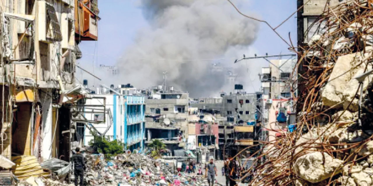 Los bombardeos de Israel contra una casa y un campamento de refugiados de Ybina. Foto:  TOMADA DE Telesur