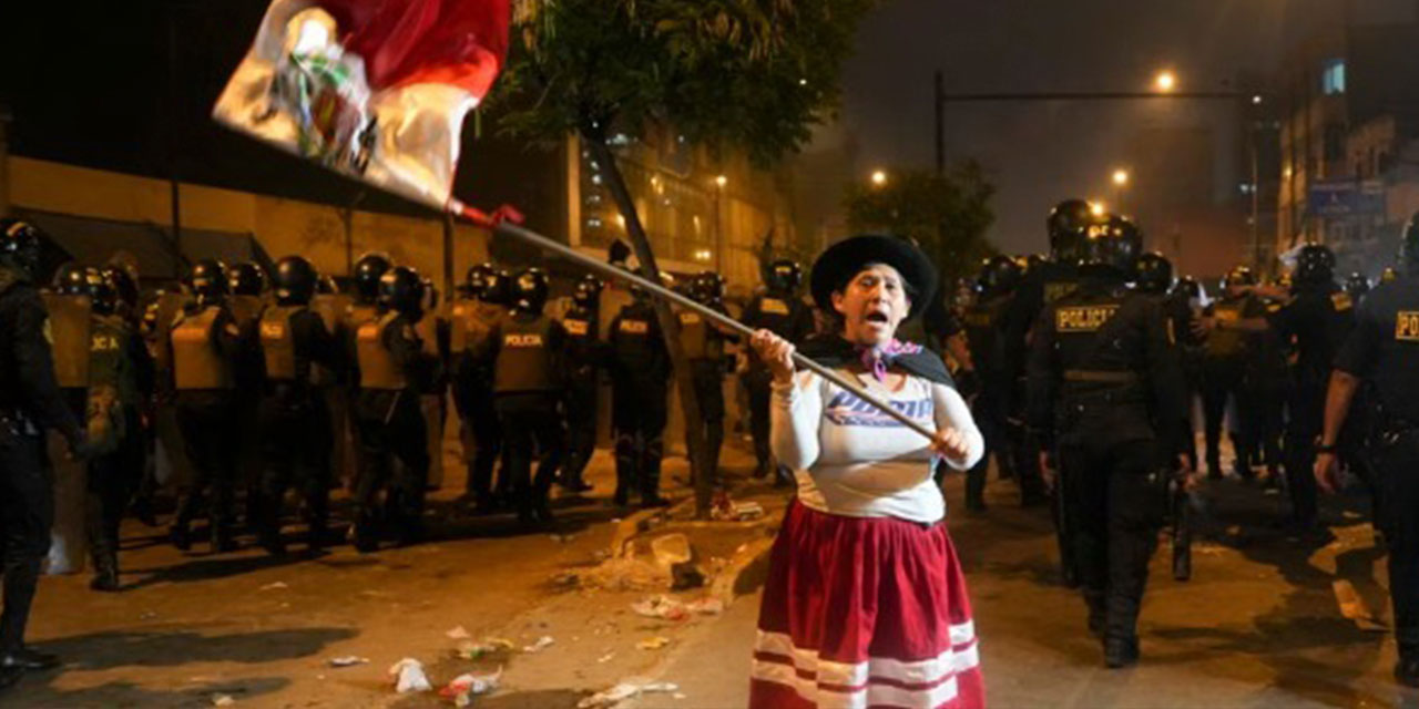 Protestas en Perú. Foto: ANDINA