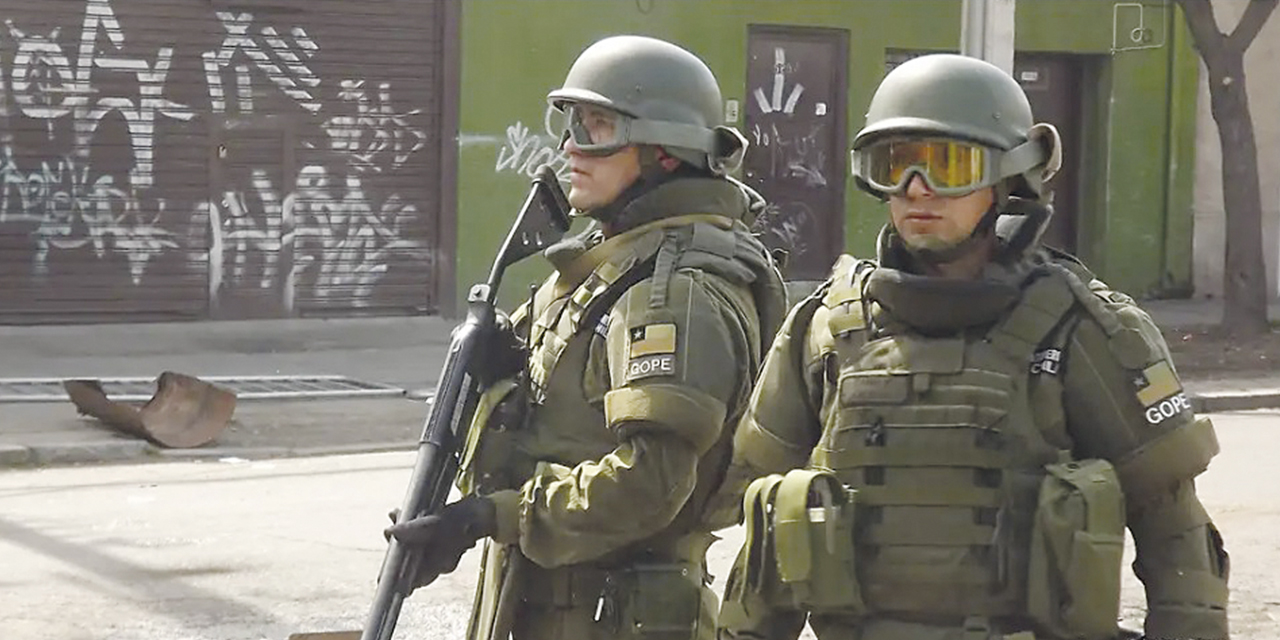 Carabineros en Chile.