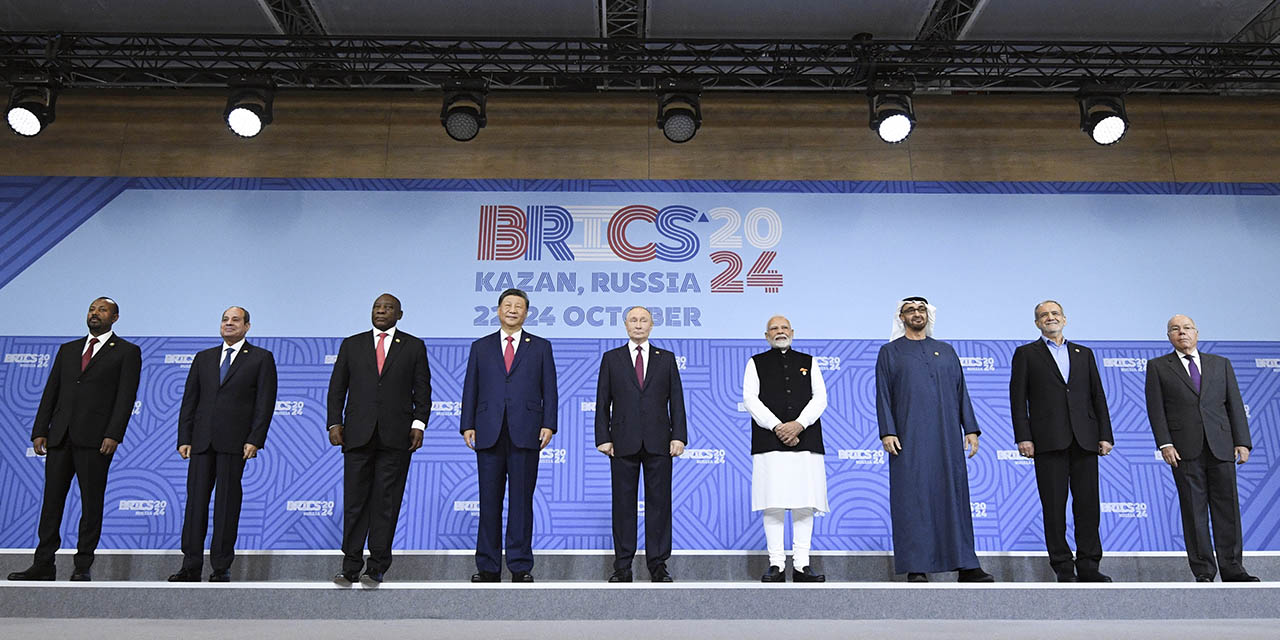 Líderes del Brics. La cumbre comenzó el martes en la ciudad rusa de Kazán.