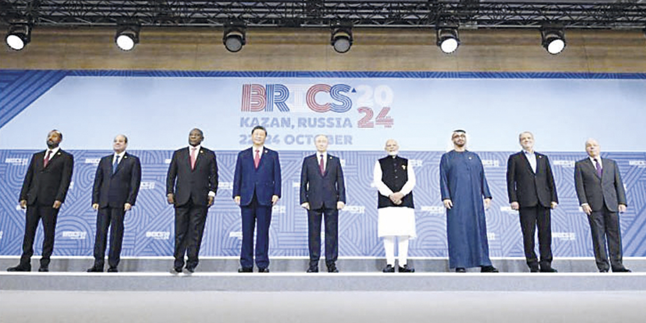 Líderes del Brics. La cumbre comenzó el martes en la ciudad rusa de Kazán. | Foto: Prensa Latina