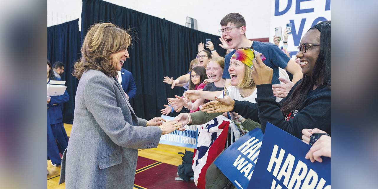 La candidata Kamala Harris con sus simpatizantes. | Foto: Kamala Harris/RRSS