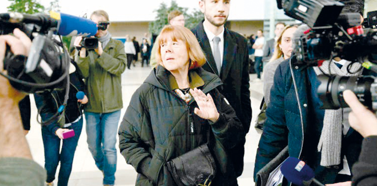 Giséle Pelicot en una de las audiencias del juicio. Foto: RRSS