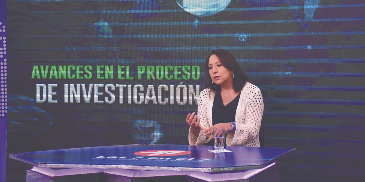 La viceministra de Transparencia Institucional y Lucha Contra la Corrupción, Susana Ríos, en en-trevista con el programa Las 7 en el 7. (Foto: Jorge Mamani)