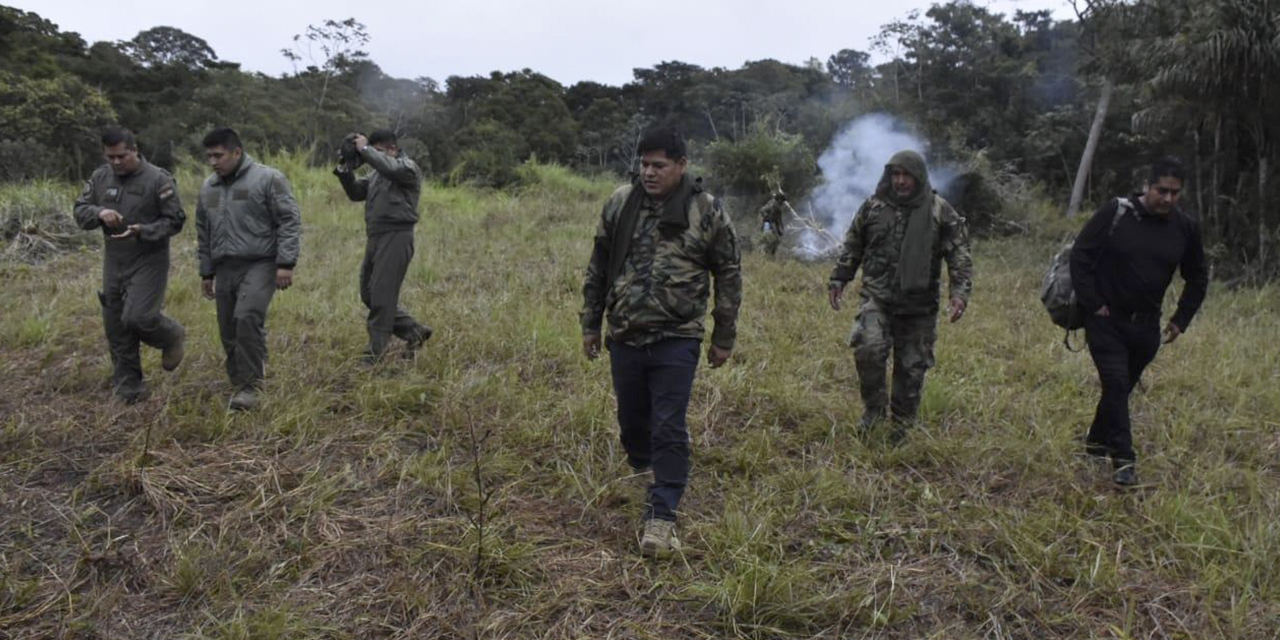 Efectivos de la FELCN destruyeron un megalaboratorio en Santa Cruz. (Foto: Ministerio de Gobierno)