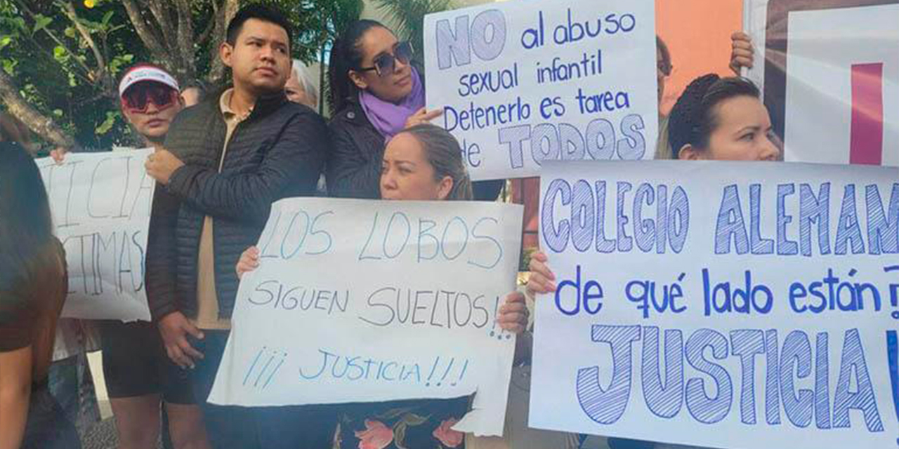 Padres exigen justicia en el caso del Colegio Alemán. Foto:  Archivo