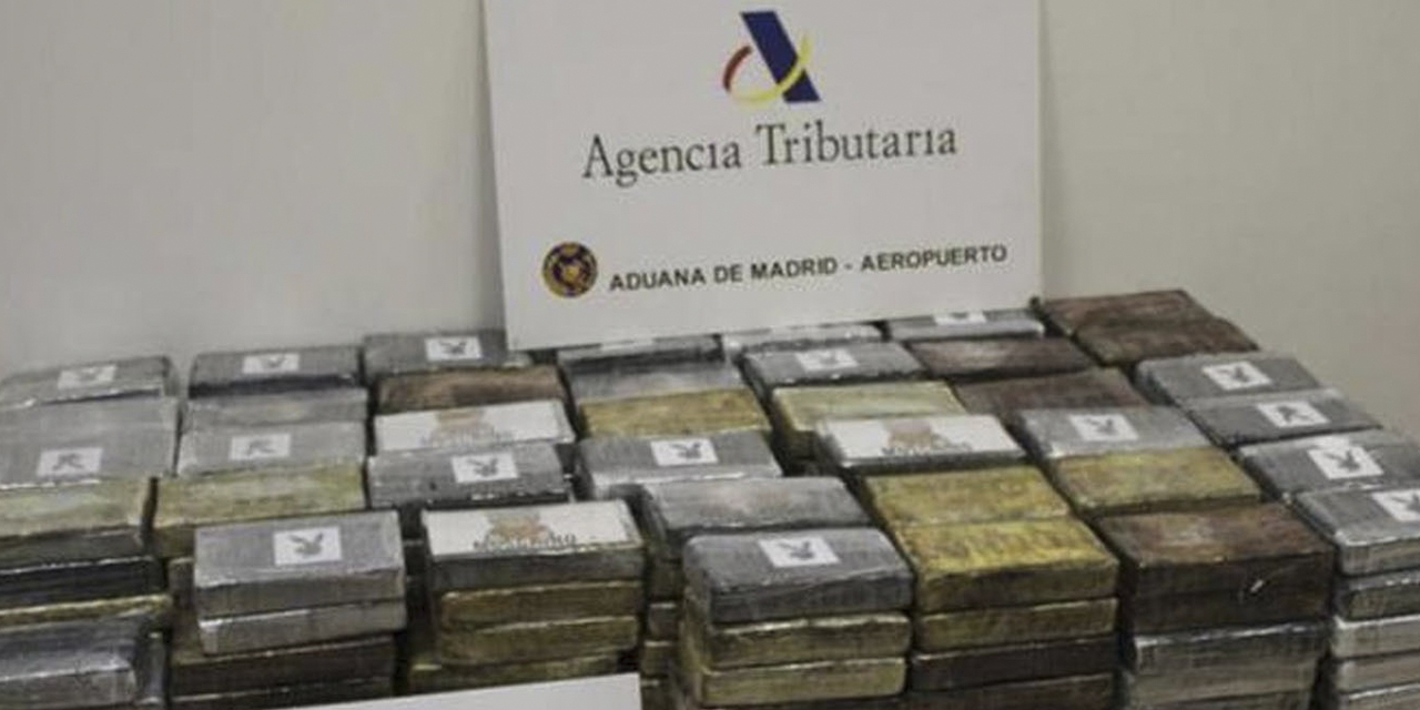 La droga que fue secuestrada en España con el logotipo de un conejo.