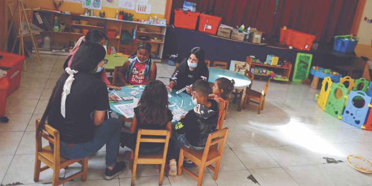 Niños en un centro de acogida de Chile. (Foto: Unicef)