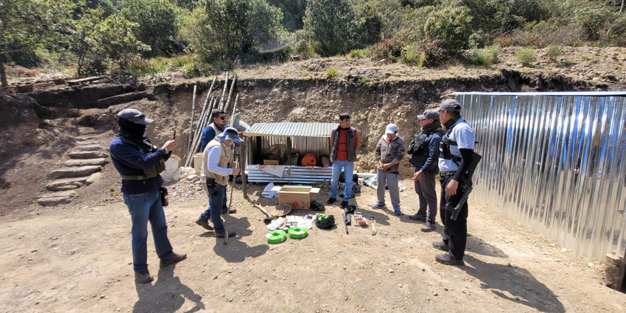 La AJAM desplegó un operativo contra la minería ilegal en la provincia Ayopaya. | Foto: AJAM