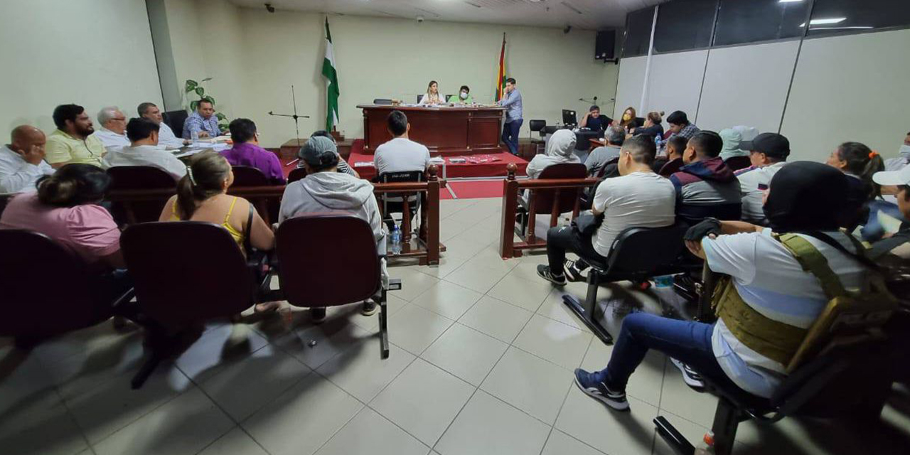 Audiencia de los involucrados con Marset. (Foto: Fiscalía)