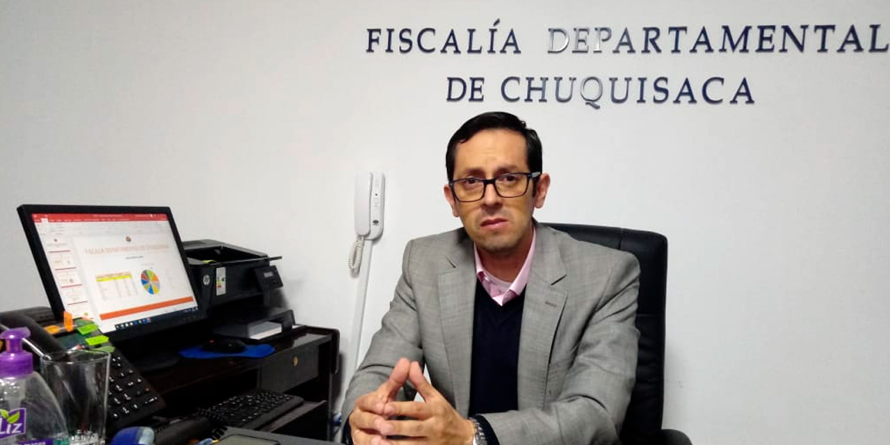 El fiscal departamental de Chuquisaca, Mauricio Morales