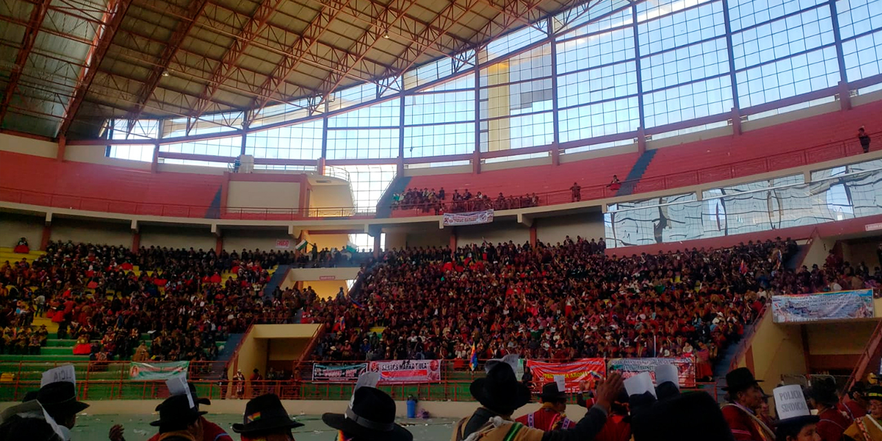 Congreso campesino en El Alto. Foto archivo