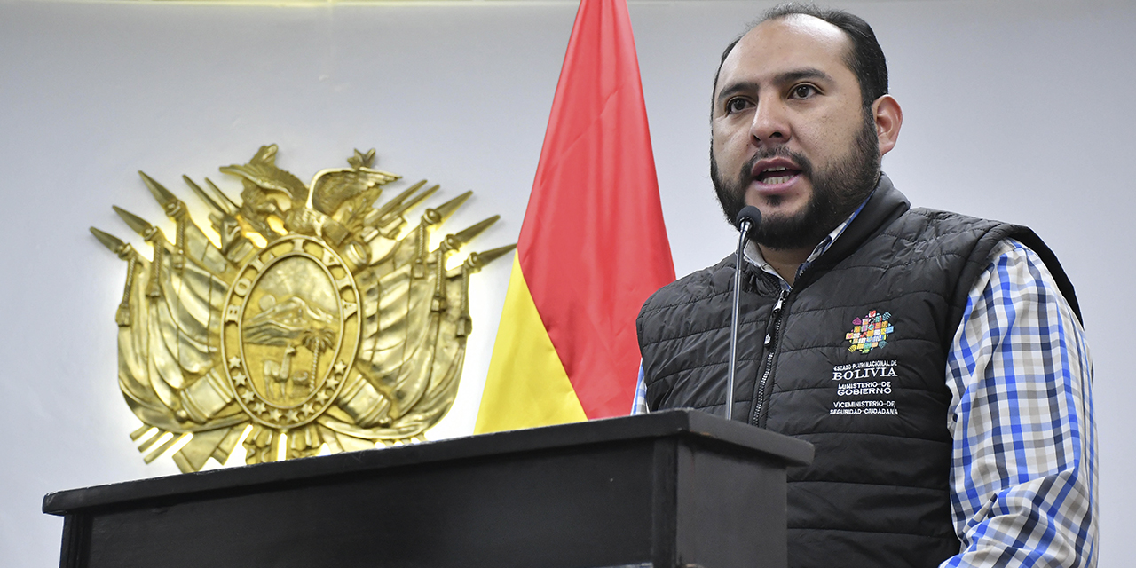 El viceministro de Seguridad Ciudadana, Roberto Ríos. (Foto: APG)