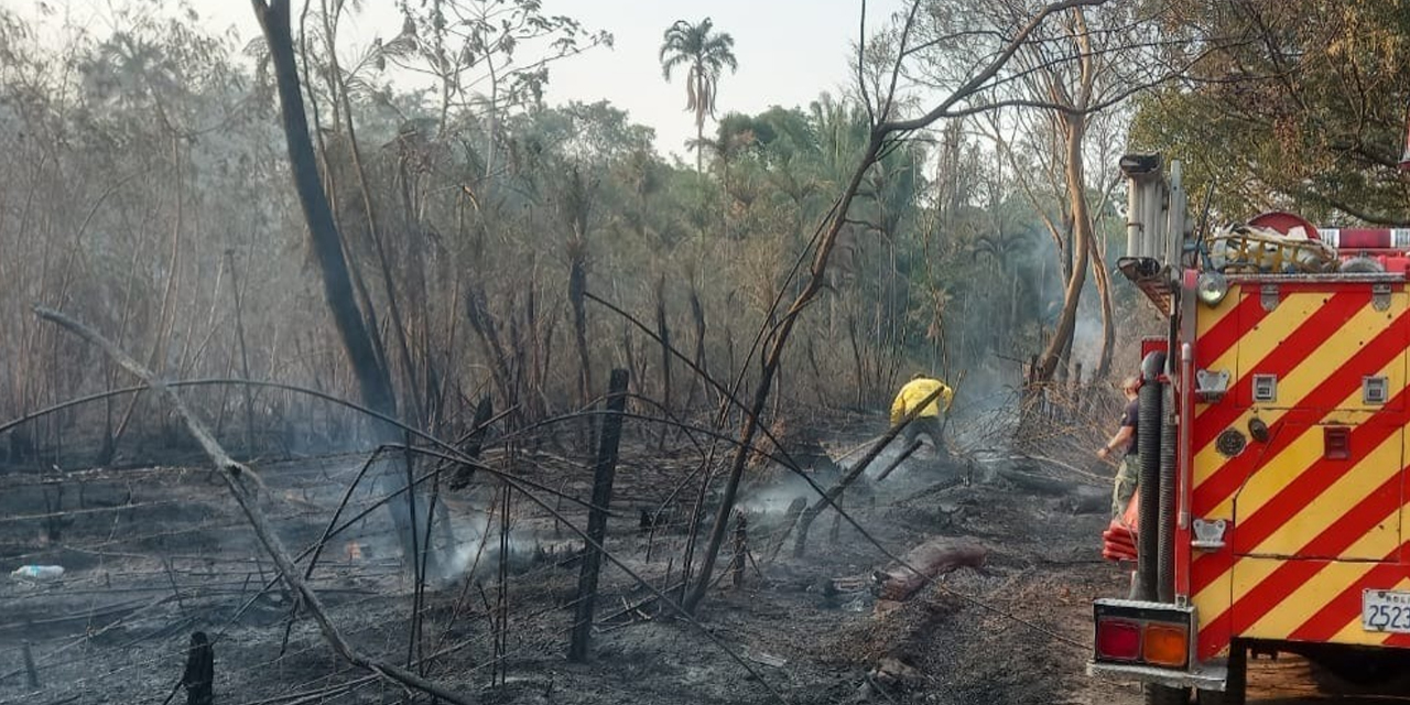 Incendio en Santa Cruz. Foto: Archivo