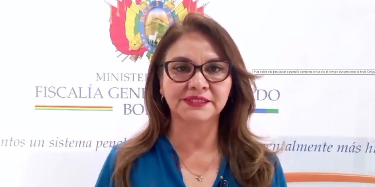 Fiscal departamental de Cochabamba, Nuria Gonzales.