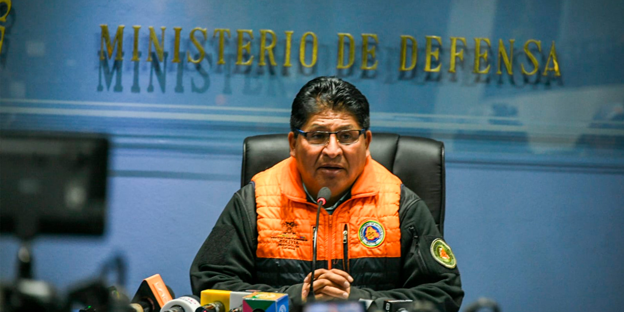 El viceministro de Defensa Civil, Juan Carlos Calvimontes. Foto: MdD