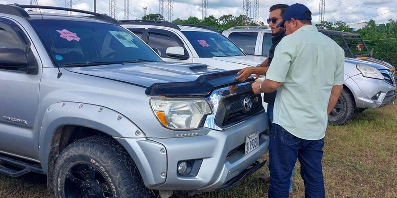 Motorizados subastados por Dircabi. Foto: Dircabi