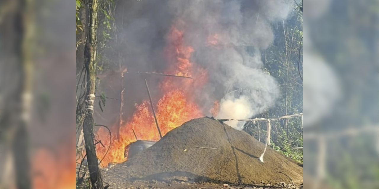 La FELCN destruye una fábrica de cocaína