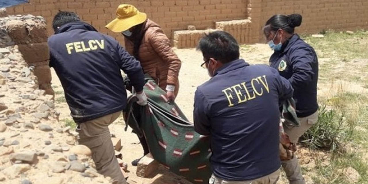 Un caso de feminicidio en El Alto. | Foto: RRSS