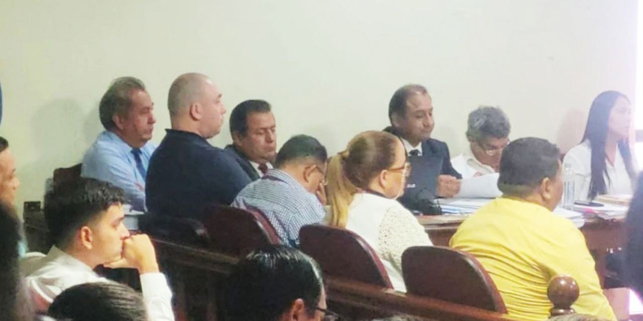 Angélica Sosa en la audiencia de juicio oral, el lunes en Santa Cruz. Foto: Ministerio Público