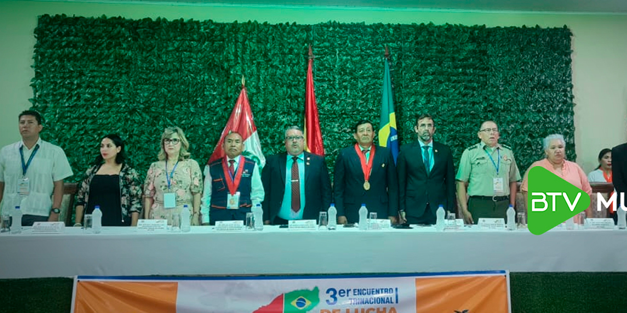 Encuentro de Bolivia, Perú y Brasil en Cobija . Foto: BTV