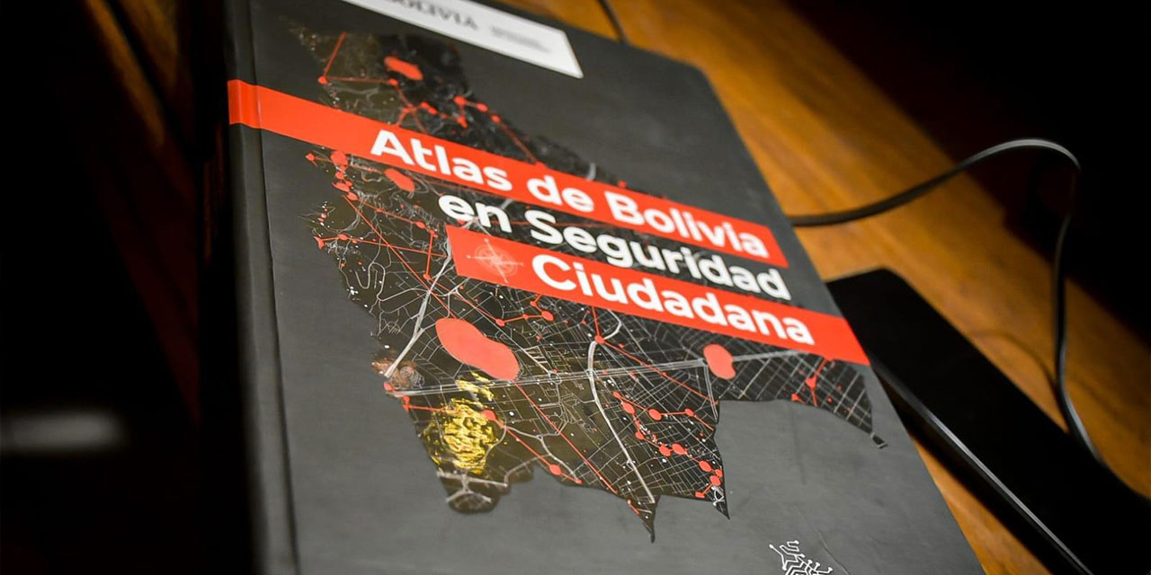  El Gobierno presentó el ‘Atlas de Bolivia en Seguridad Ciudadana’, que aborda una variedad de delitos. Foto: Ministerio de Gobierno