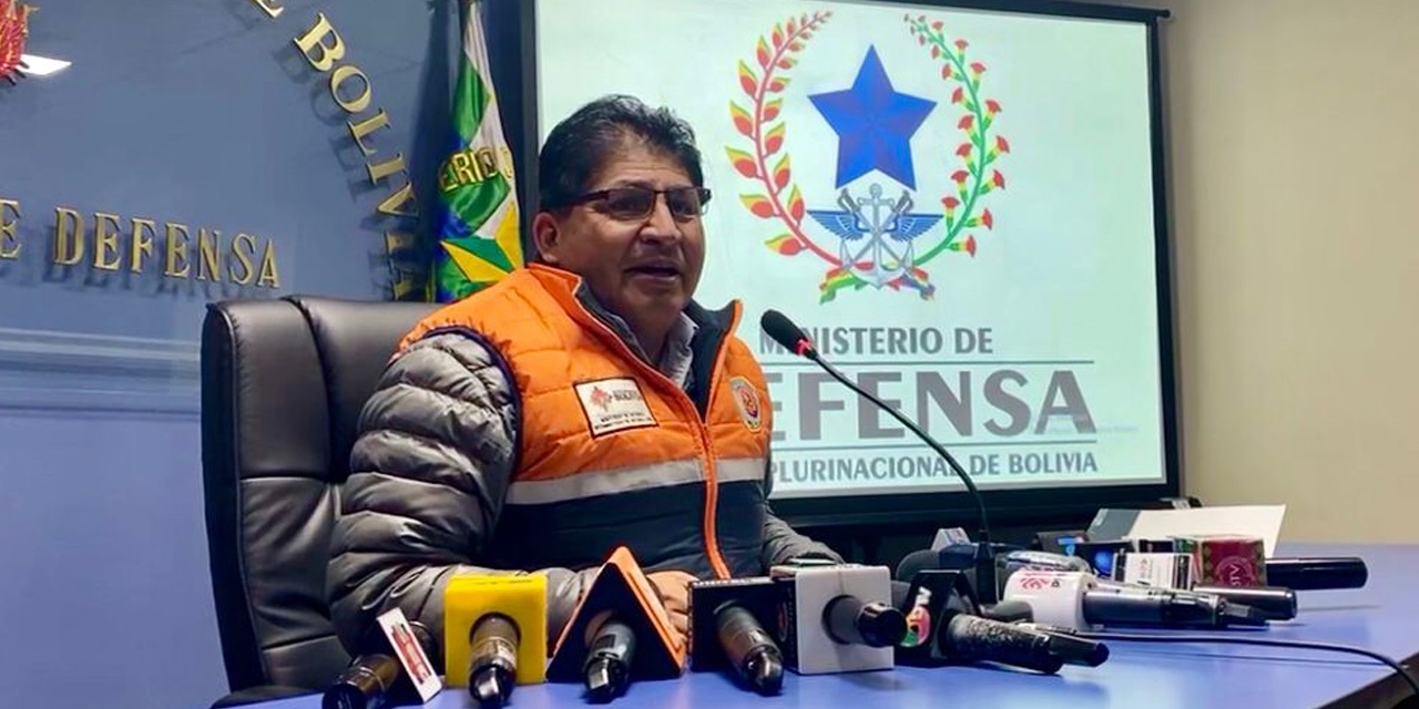 Viceministro Calvimontes en conferencia de prensa, este miércoles. Foto: Captura