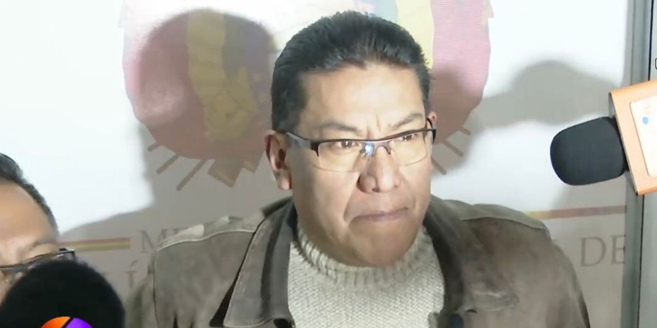 El fiscal Sarmiento. Foto: Captura Bolivia Tv