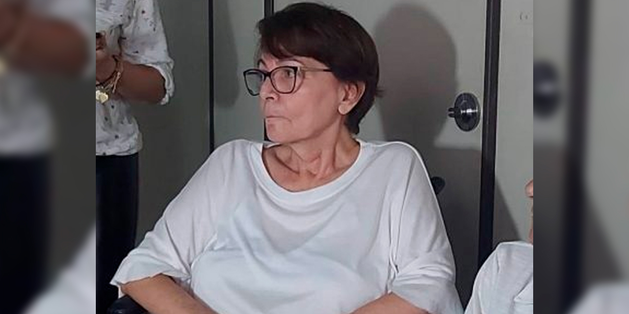 María Eidy Roca, exministra de Salud, de la administración de Jeanine Añez. Foto: RRSS